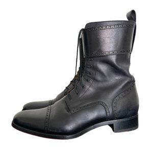 Christian Louboutin Black Leather Men's Boots